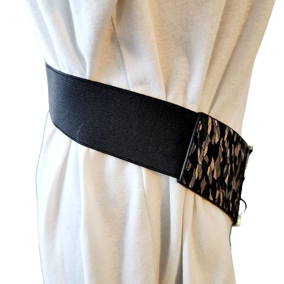 Steve Madden Stretch Belt NWT Size M/L - Picture 3 of 7